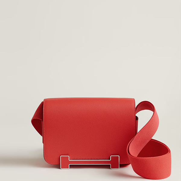 매장판 에르메스 여성 게타 백 에버컬러 Rouge Radieux - Hermes Womens Geta Bag-Rouge Radieux